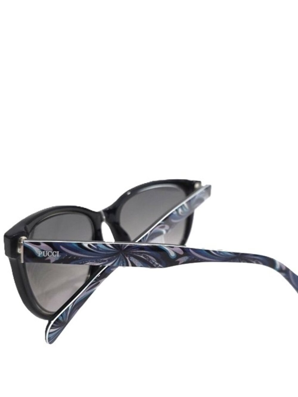NWT 🕶 EMILIO PUCCI EP27 - 05B Sunglasses Black / Multi - 53-19-140